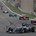 Kimi Raikkonen, Nico Rosberg e Valteri Bottas numa acesa batalha pelos dois restantes lugares do pódio