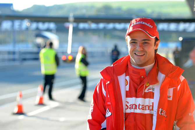 Massa Prepping for Barcelona Test in Simulator Massa Prepping for Barcelona Test in Simulator