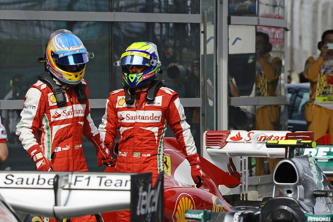Ferrari performed well by qualifying third and fifth Ferrari performed well by qualifying third and fifth