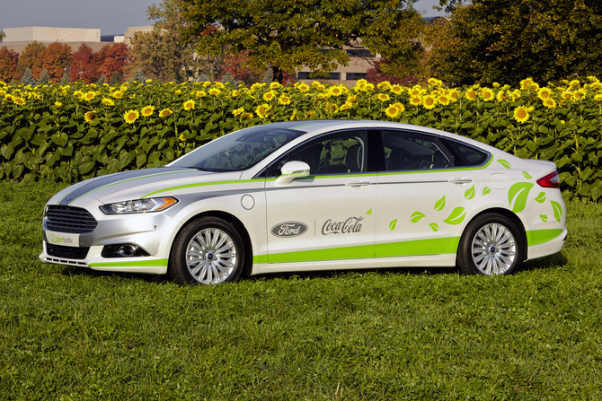 The Fusion already uses recycled bottles for its interior The Fusion already uses recycled bottles for its interior