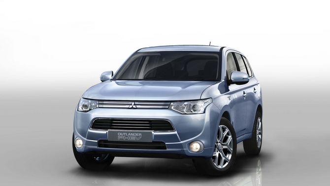 Mitsubishi Introducing Outlander PHEV Plug-In Hybrid in Paris Mitsubishi Introducing Outlander PHEV Plug-In Hybrid in Paris