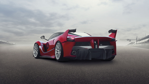 O FXX K está equipado com um sistema híbrido que combina um motor de 6.3 litros V12 de 860cv e um motor elétrico de 190cv