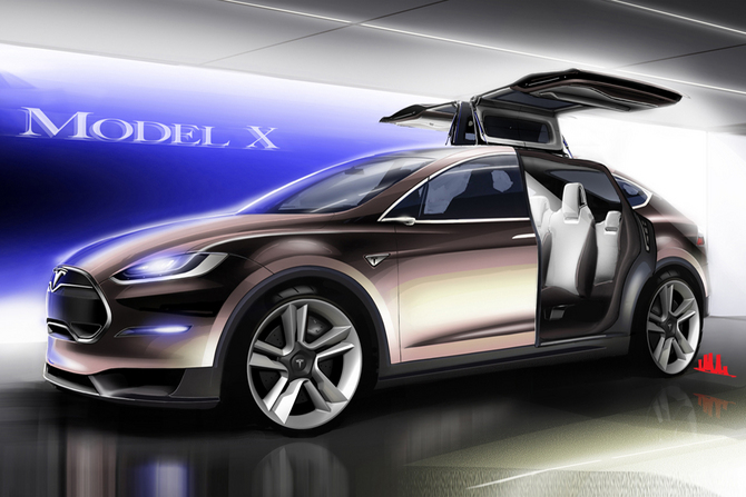 Tesla Debuts Model X: the Gullwing Crossover Tesla Debuts Model X: the Gullwing Crossover