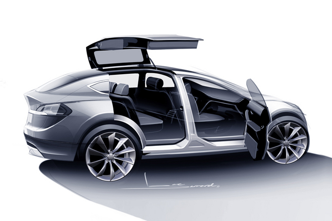Tesla Debuts Model X: the Gullwing Crossover Tesla Debuts Model X: the Gullwing Crossover