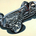 The car used independent coil springs in the front and a DeDion rear axle 