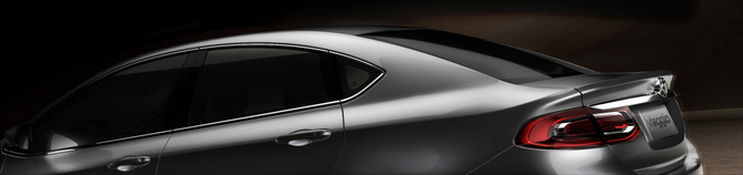 The rear portion appears very similar to the Dart right down to the tail lights The rear portion appears very similar to the Dart right down to the tail lights
