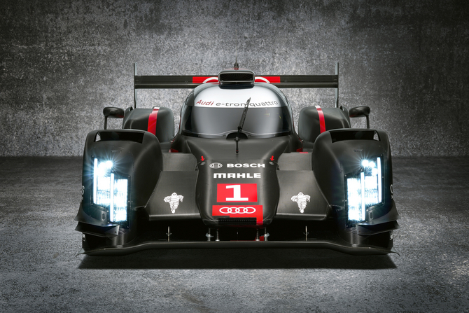 The Audi R18 will use laser headlights for their longer light length The Audi R18 will use laser headlights for their longer light length