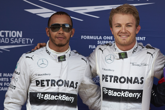 Rosberg finished in front of Hamilton by 0.254 seconds Rosberg finished in front of Hamilton by 0.254 seconds