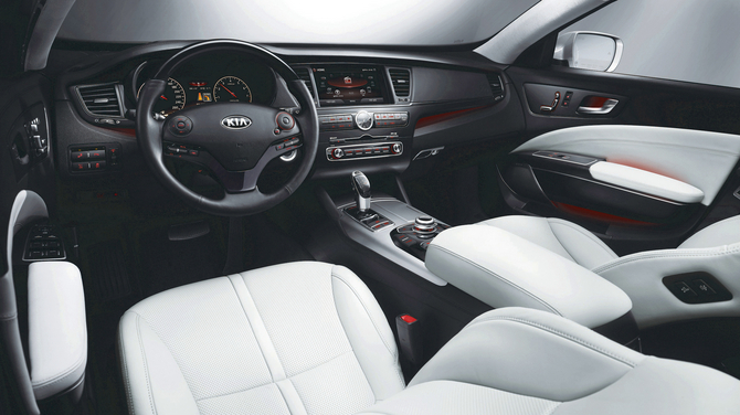 Inside, the car has a 17 speaker stereo system Inside, the car has a 17 speaker stereo system