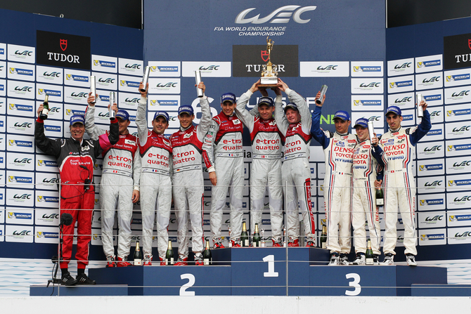 Audi went from qualifying in third and fourth to winning the race Audi went from qualifying in third and fourth to winning the race