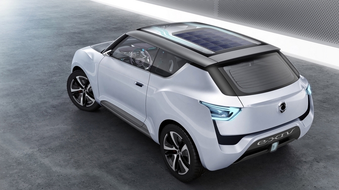 Ssangyong e-XIV Concept Is an Range Extended SUV with a Roof-Mounted Solar Panel Ssangyong e-XIV Concept Is an Range Extended SUV with a Roof-Mounted Solar Panel