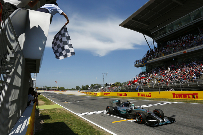 Nico Rosberg dominated the race in Barcelona from start to finish Nico Rosberg dominated the race in Barcelona from start to finish