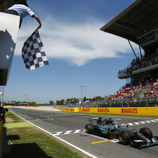 Nico Rosberg dominou a prova em Barcelona do princípio ao fim