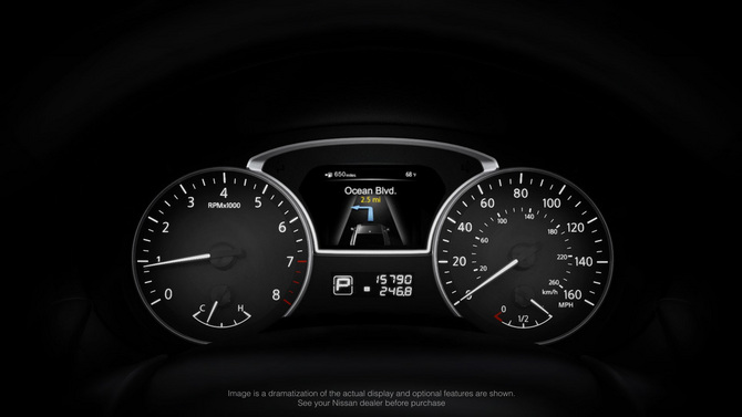 Nissan Releases Final Teaser for Altima Showing Car and Instrument Panel Nissan Releases Final Teaser for Altima Showing Car and Instrument Panel